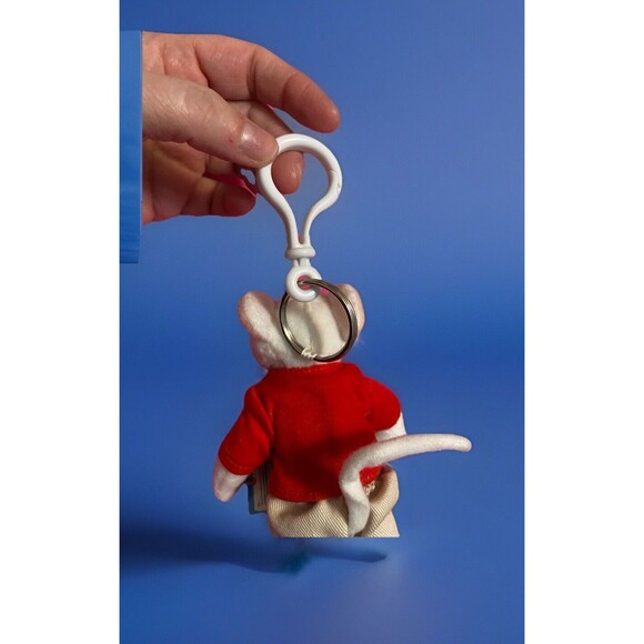 Rare Vintage Stuart Little Mouse Zipper Pull Plush Works Talks NWT Child Toy - Picture 3 of 10